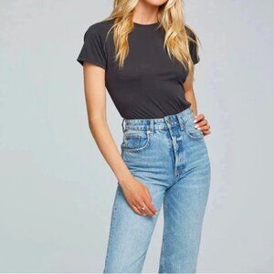 Saltwater Luxe Crew Neck Bodysuit Black